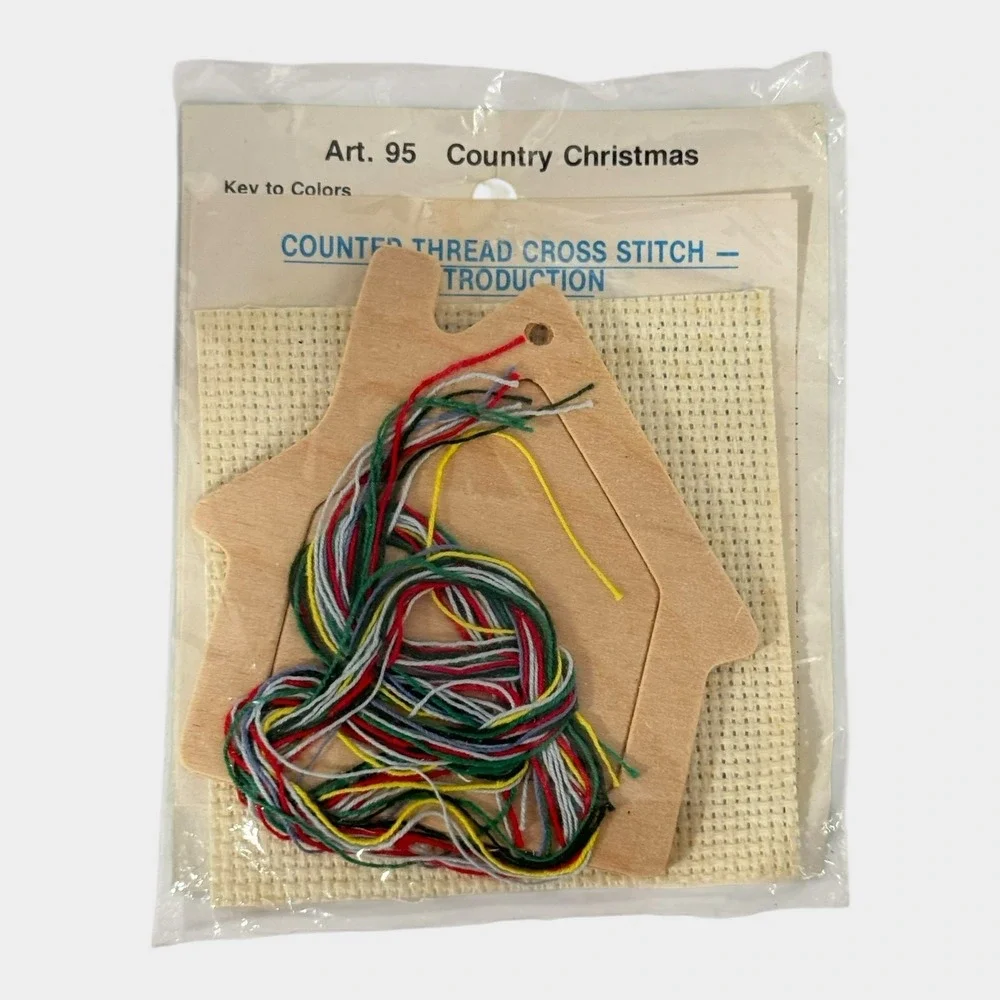 NeedleMagic Cross Stitch Kit Unisex OS Multi NEW Christmas Ornament Lot 3 NOS